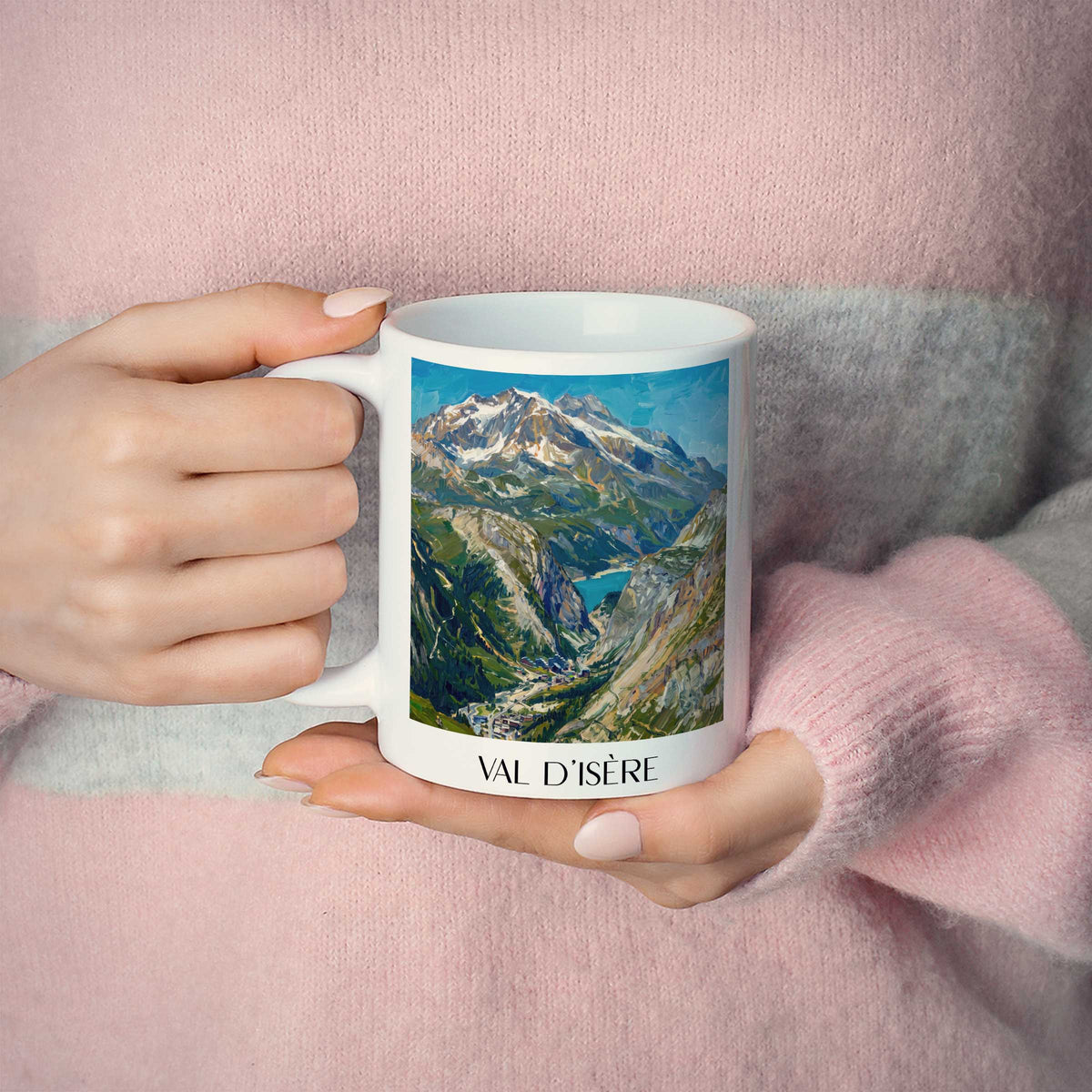val-d'isère-tarentaise-frankreich-kaffeebecher-oil-painting-oelgemaelde
