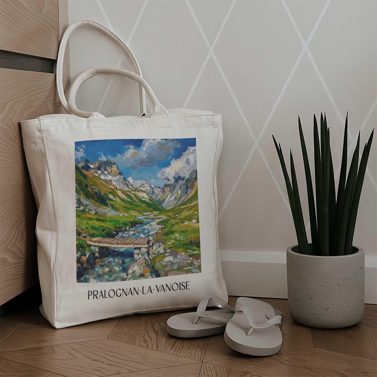 pralognan-la-vanoise-vanoise-frankreich-einkaufstasche-oil-painting-oelgemaelde