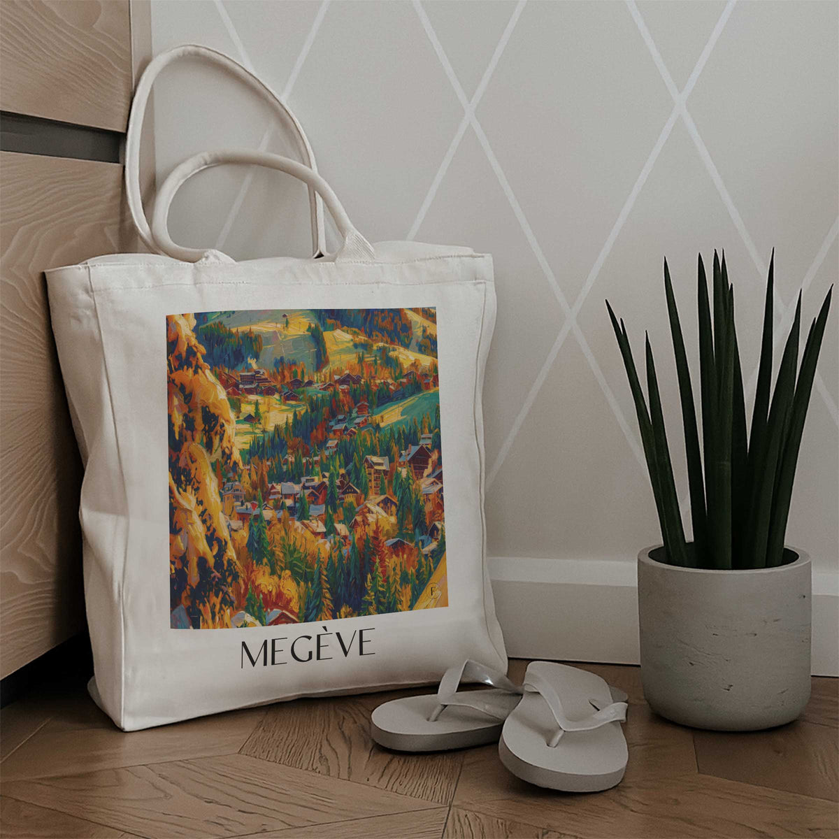 megève-pays-du-mont-blanc-frankreich-einkaufstasche-oil-painting-oelgemaelde