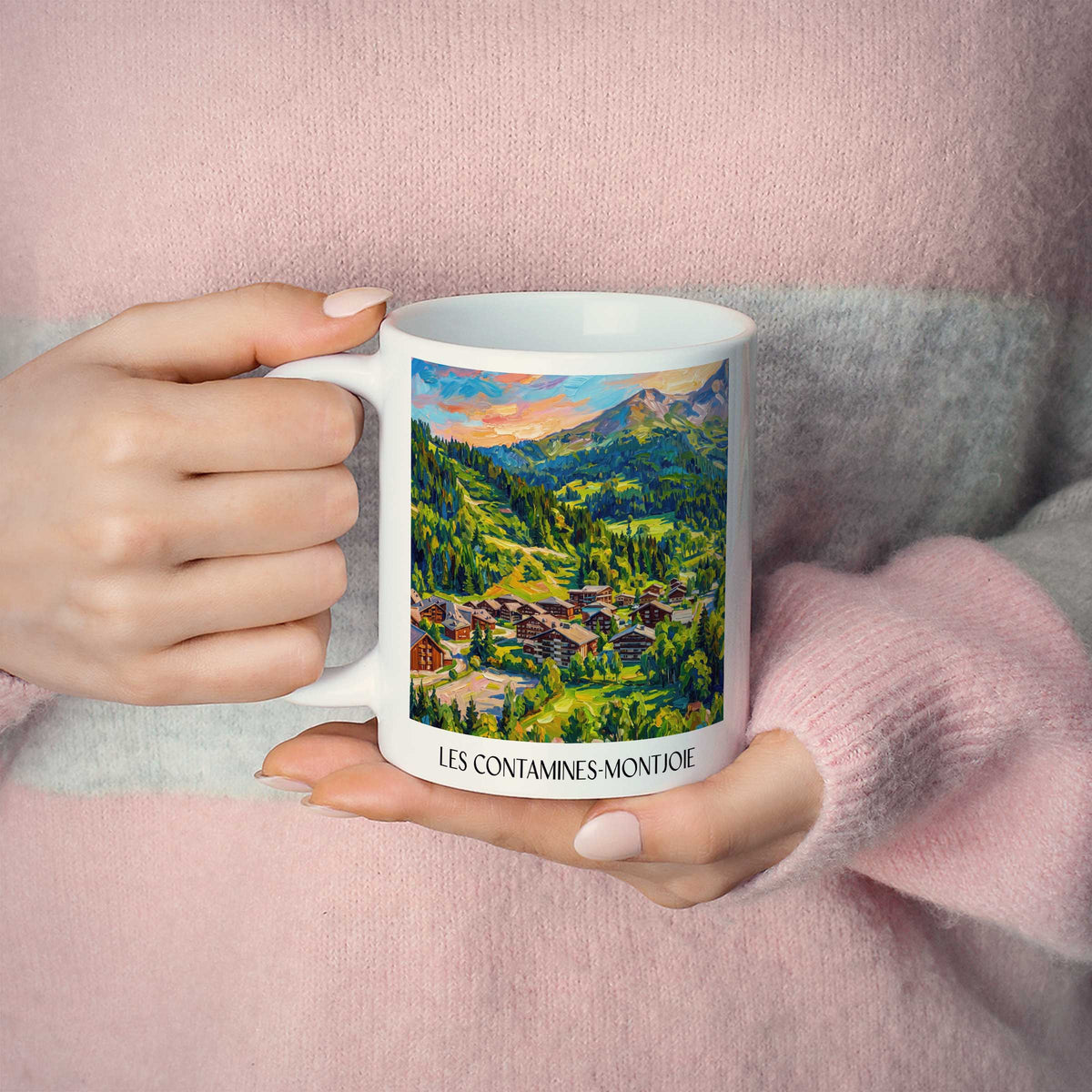 les-contamines-montjoie-pays-du-mont-blanc-frankreich-kaffeebecher-oil-painting-oelgemaelde