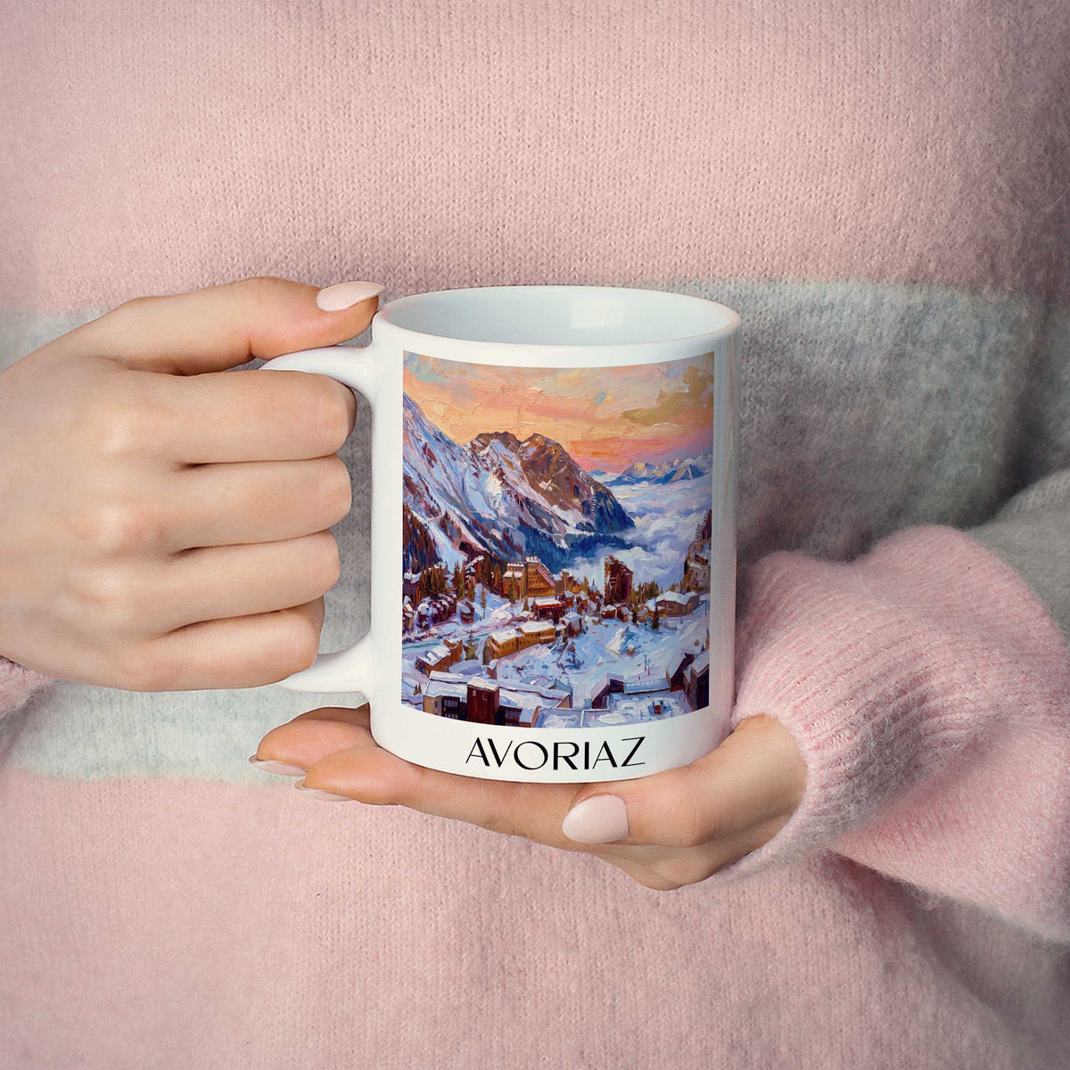 avoriaz-portes-du-soleil-frankreich-kaffeebecher-oil-painting-oelgemaelde