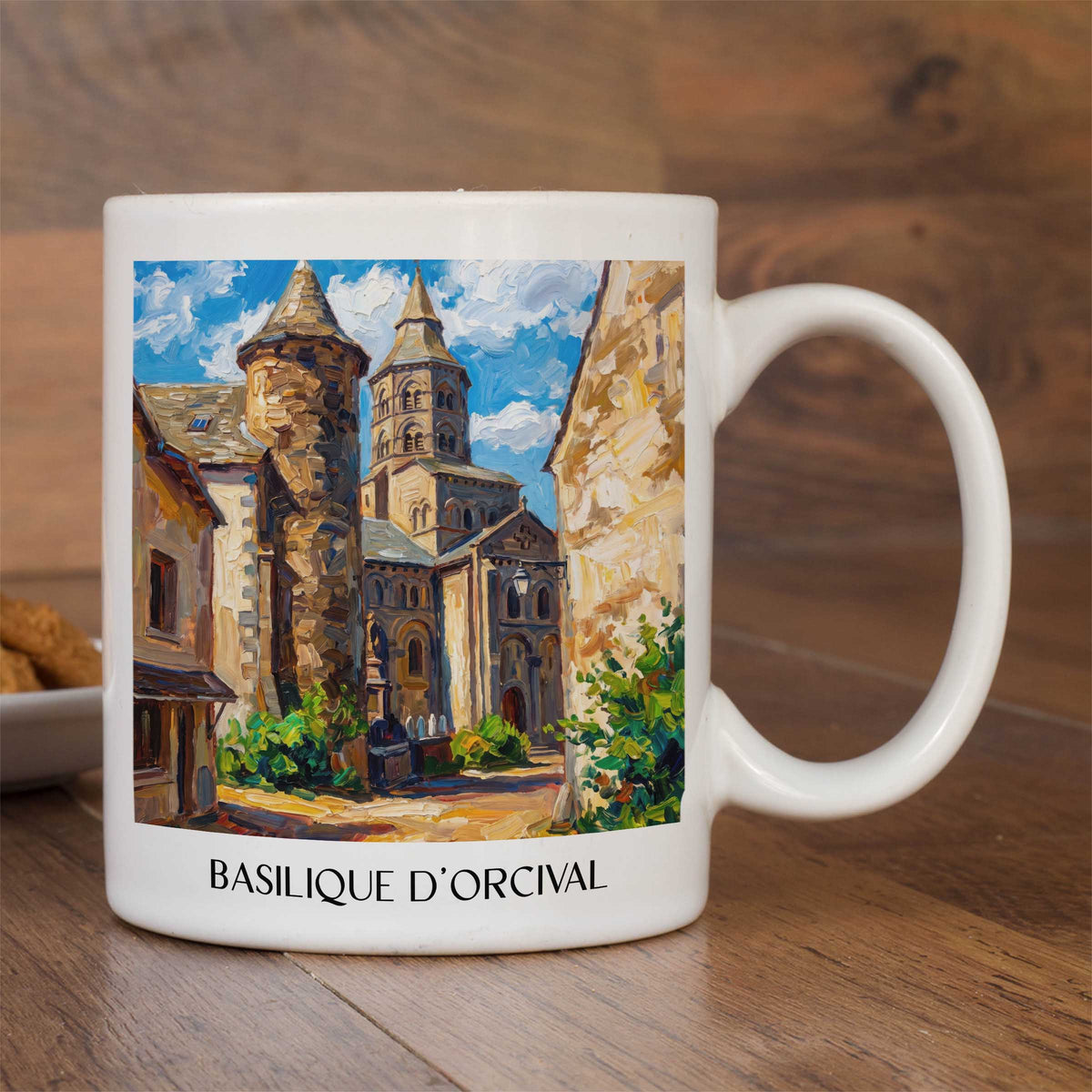 basilique-d'orcival-auvergne-frankreich-kaffeebecher-oil-painting-oelgemaelde