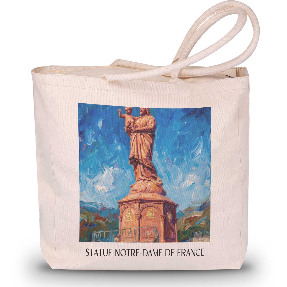 statue-notre-dame-de-france-le-puy-en-velay-frankreich-einkaufstasche-oil-painting-oelgemaelde