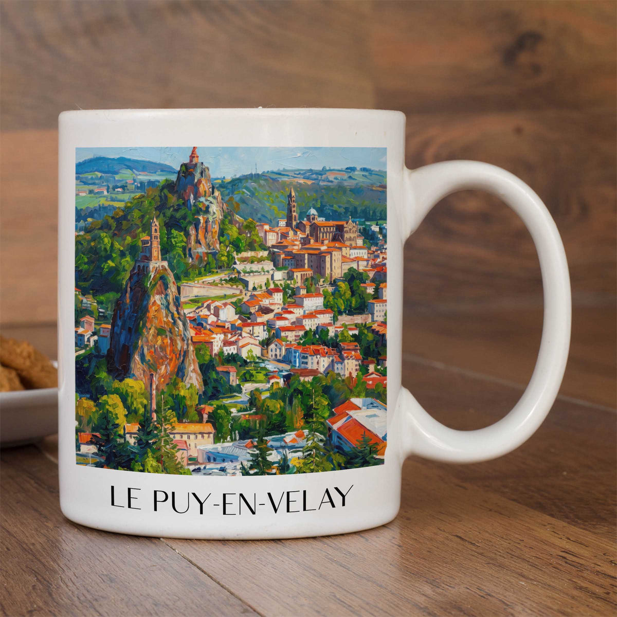 le-puy-en-velay-velay-frankreich-kaffeebecher-oil-painting-oelgemaelde