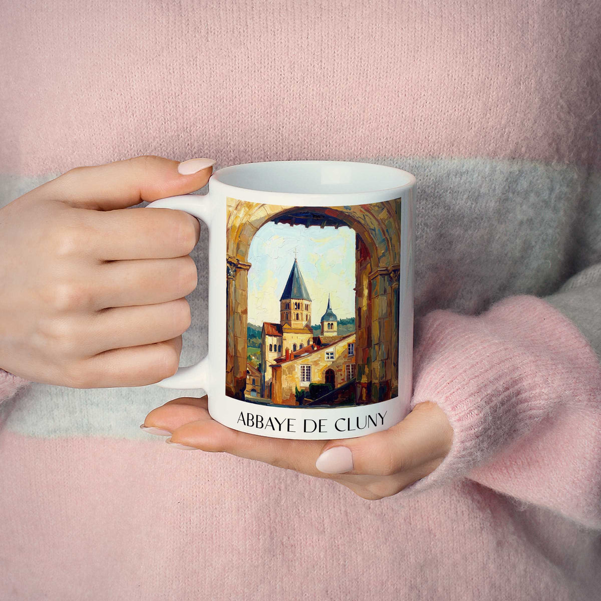 abbaye-de-cluny-mâconnais-frankreich-kaffeebecher-oil-painting-oelgemaelde