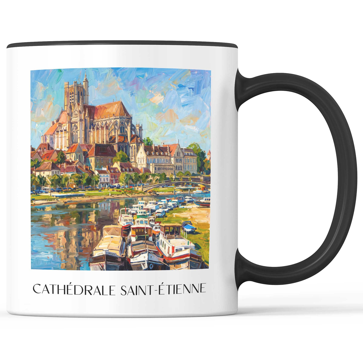 cathédrale-saint-étienne-auxerre-frankreich-kaffeebecher-oil-painting-oelgemaelde
