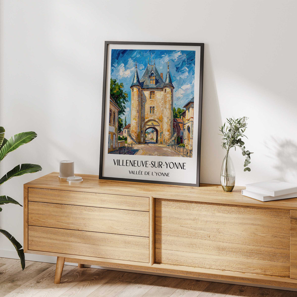 villeneuve-sur-yonne-vallée-de-l'yonne-frankreich-poster-oil-painting-oelgemaelde