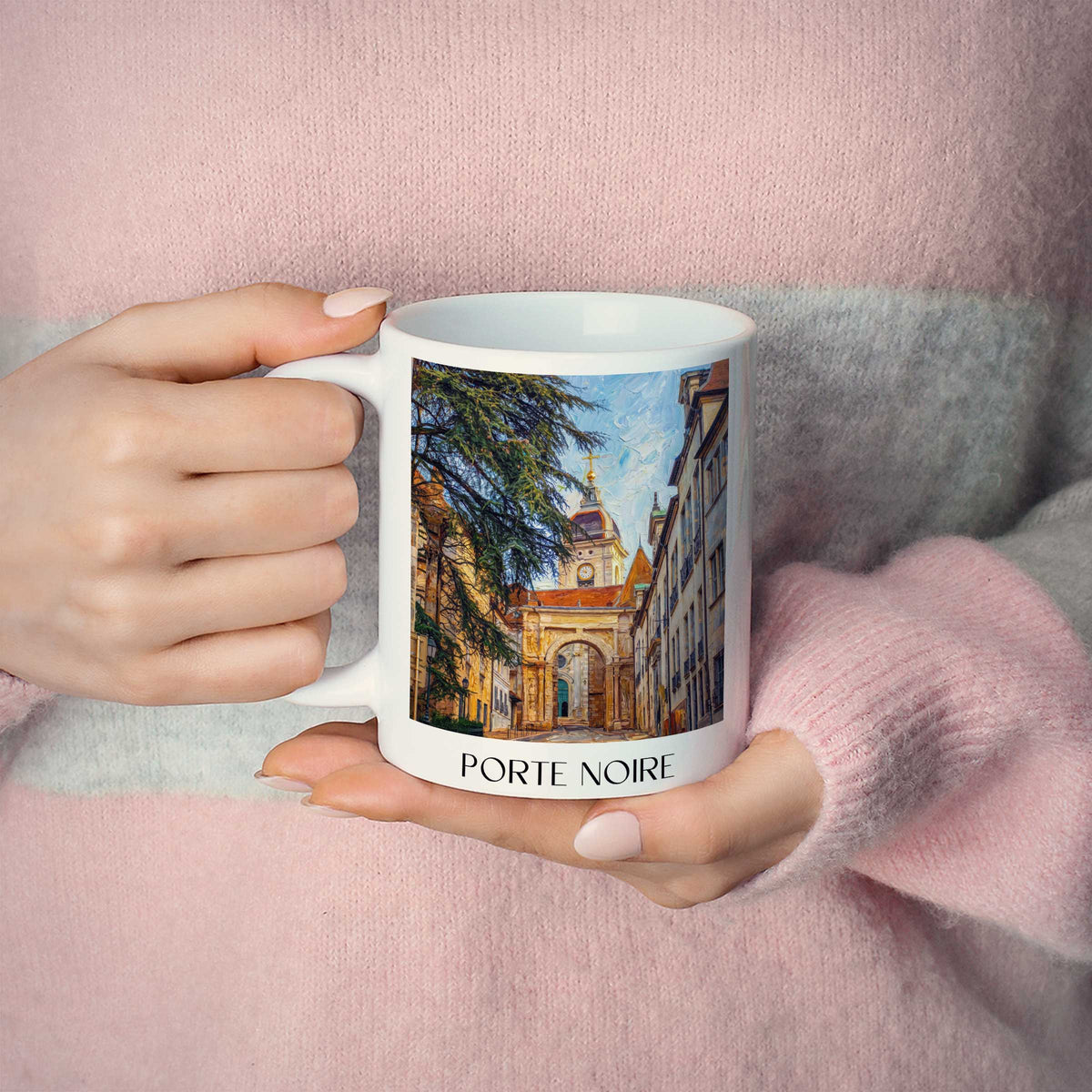 porte-noire-besançon-frankreich-kaffeebecher-oil-painting-oelgemaelde