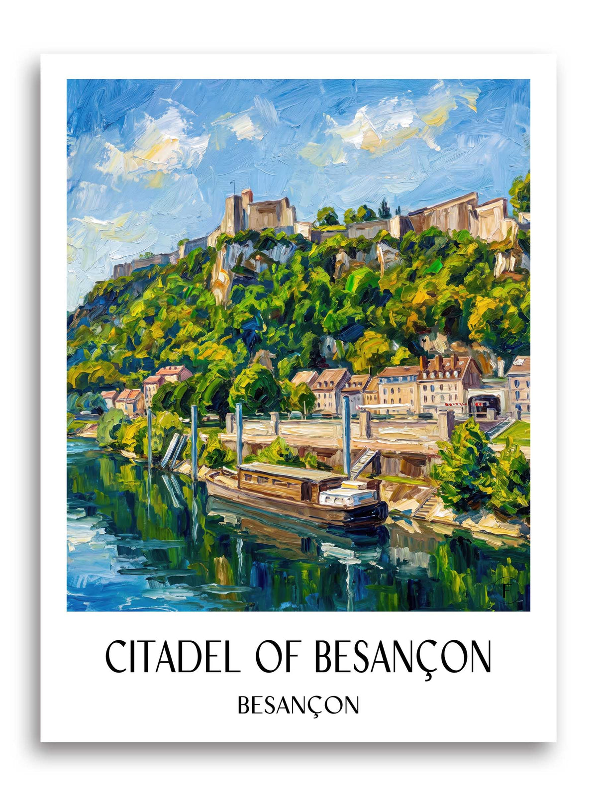 Citadelle de Besançon Poster - Besançon - Frankreich Kunstdruck - Ölgemälde von A4 bis A1
