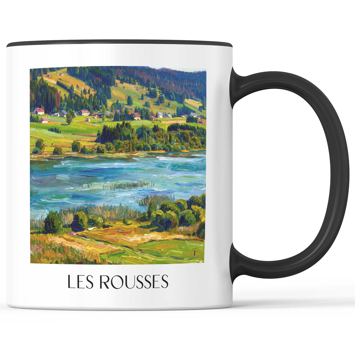 les-rousses-haut-jura-frankreich-kaffeebecher-oil-painting-oelgemaelde