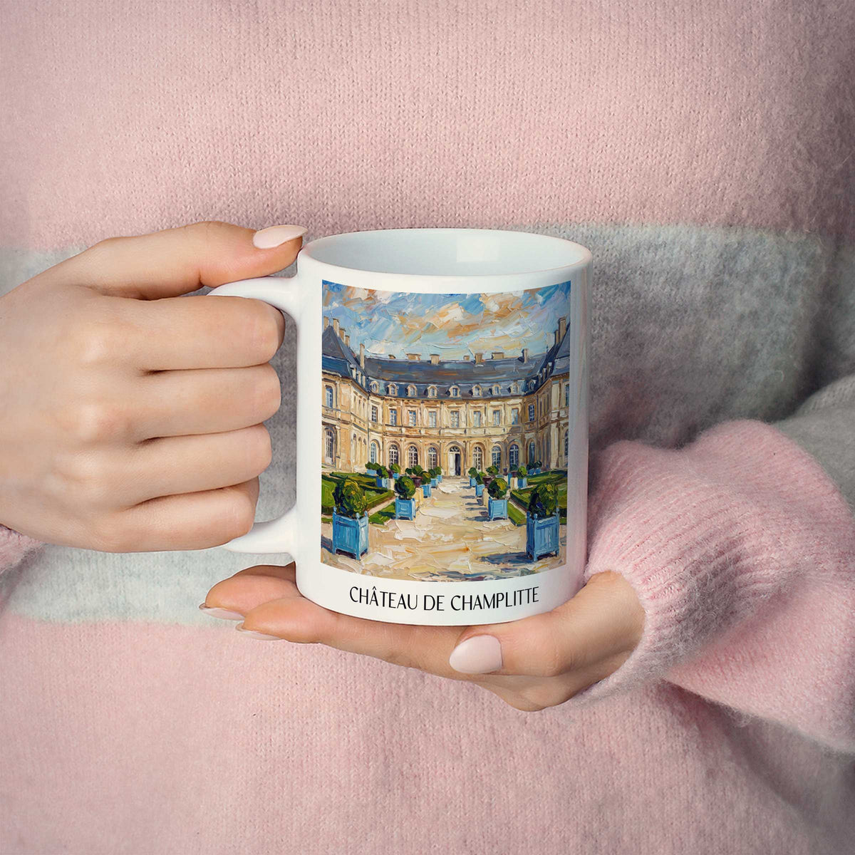 château-de-champlitte-haute-saône-frankreich-kaffeebecher-oil-painting-oelgemaelde