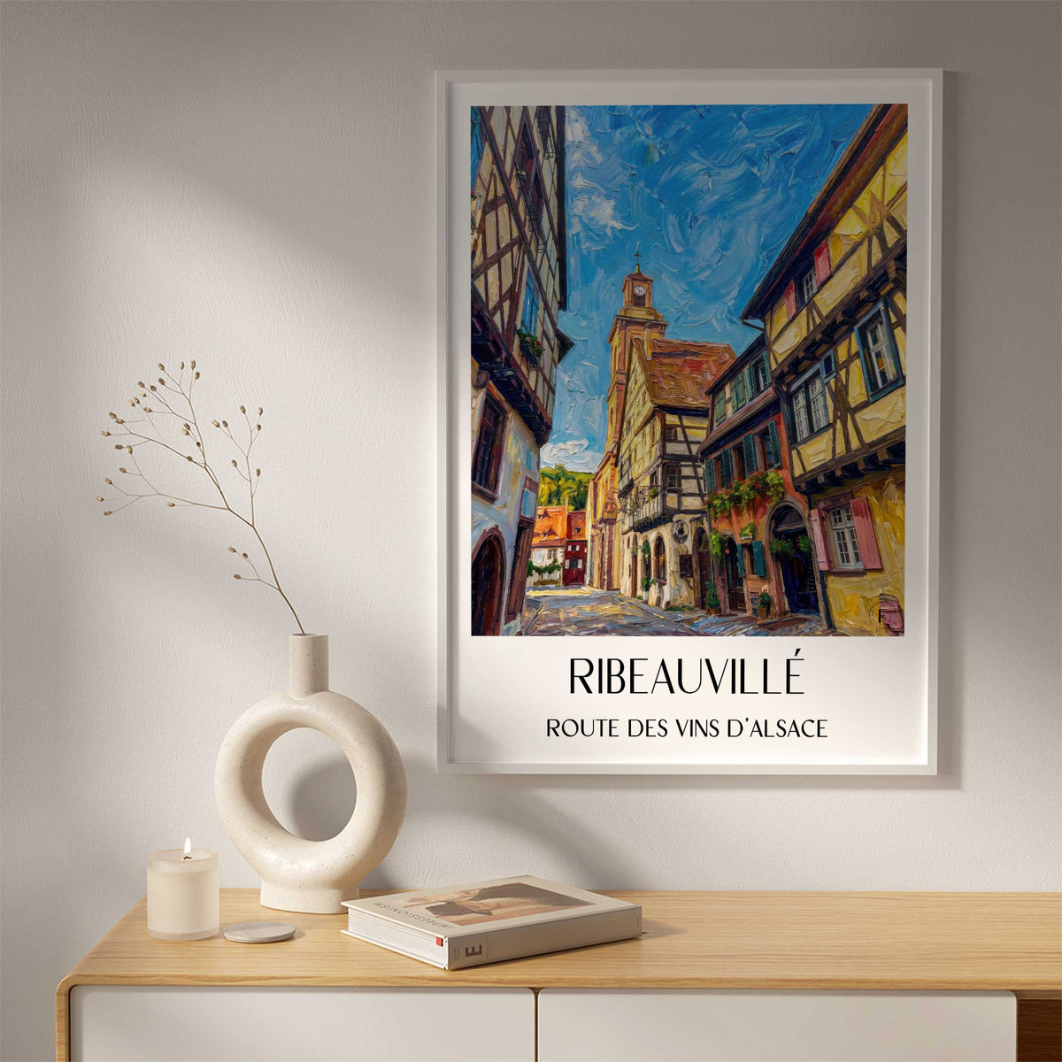 ribeauvillé-route-des-vins-d'alsace-frankreich-poster-oil-painting-oelgemaelde