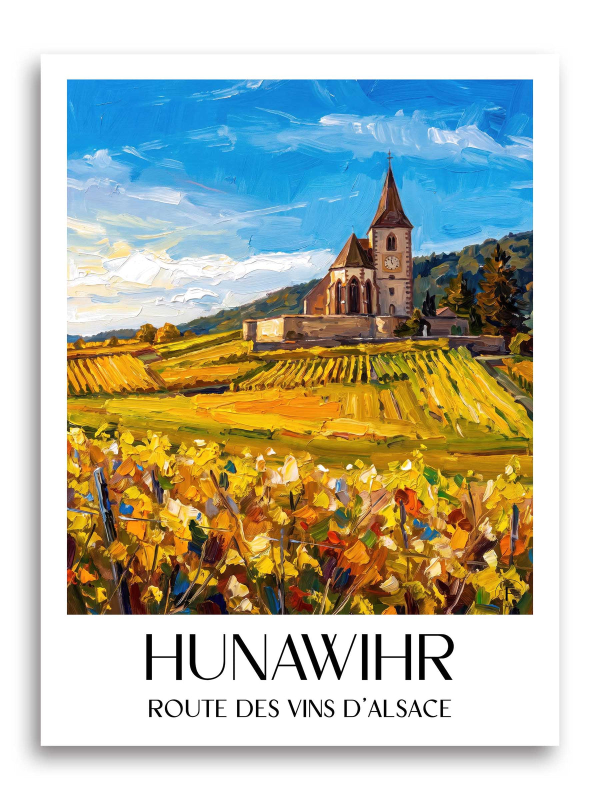 hunawihr-route-des-vins-d'alsace-frankreich-poster-oil-painting-oelgemaelde