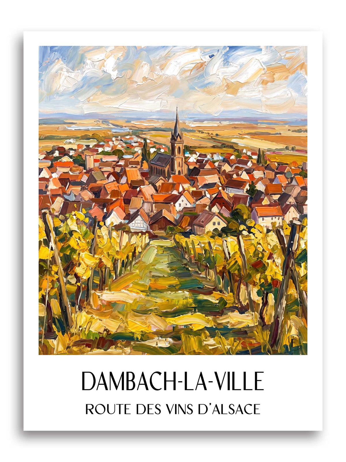 dambach-la-ville-route-des-vins-d'alsace-frankreich-poster-oil-painting-oelgemaelde