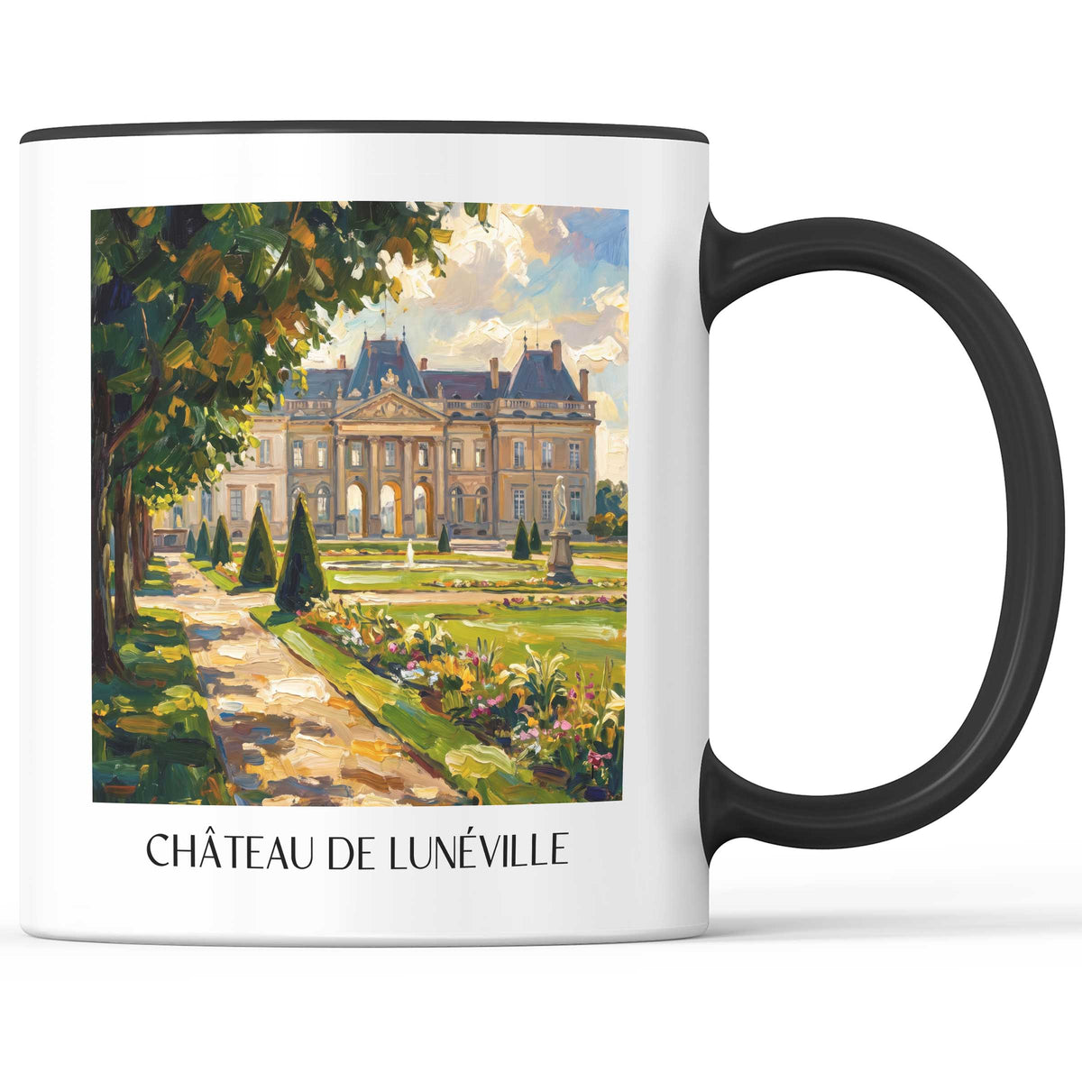 château-de-lunéville-lunéville-frankreich-kaffeebecher-oil-painting-oelgemaelde