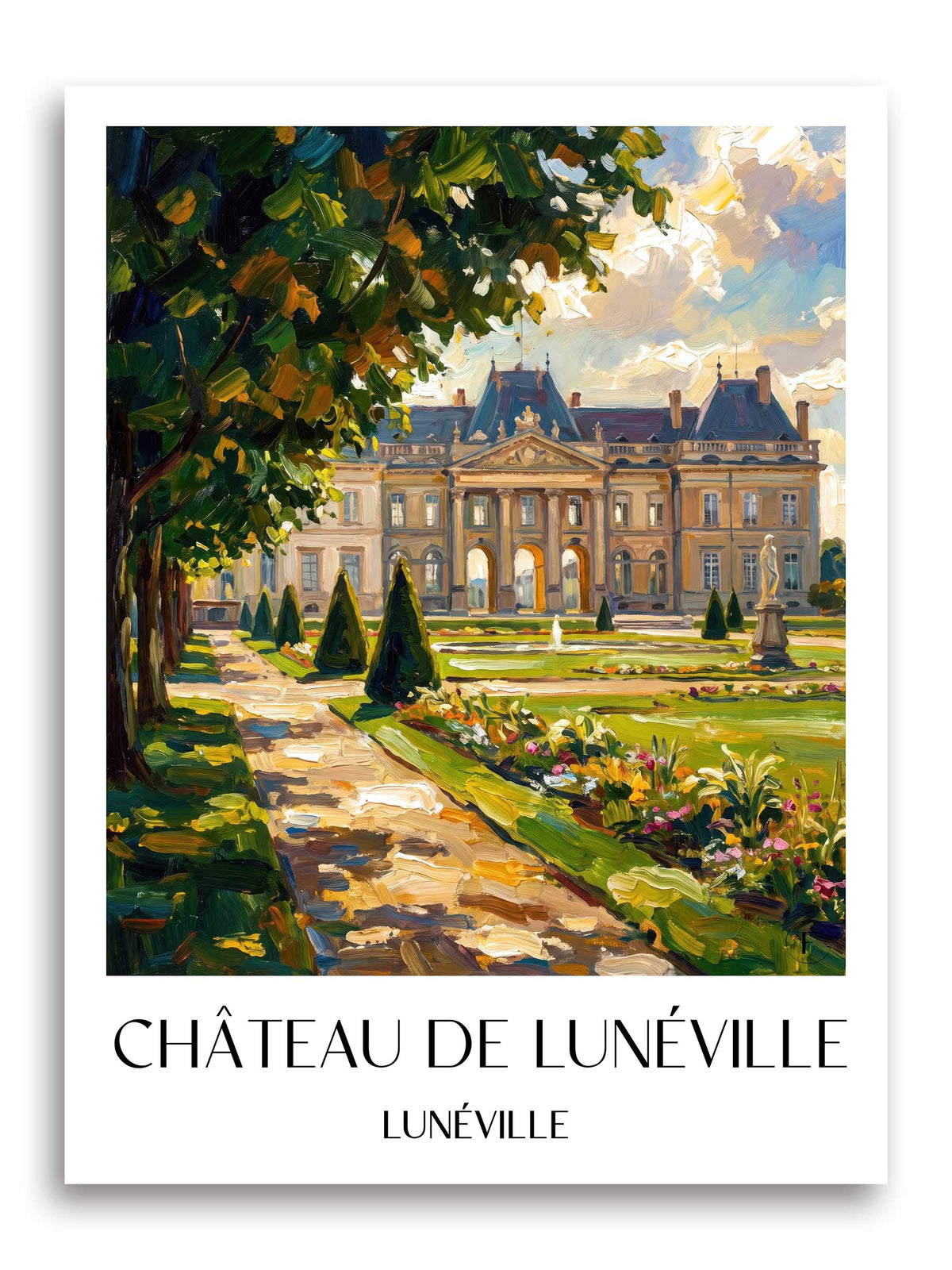 château-de-lunéville-lunéville-frankreich-poster-oil-painting-oelgemaelde