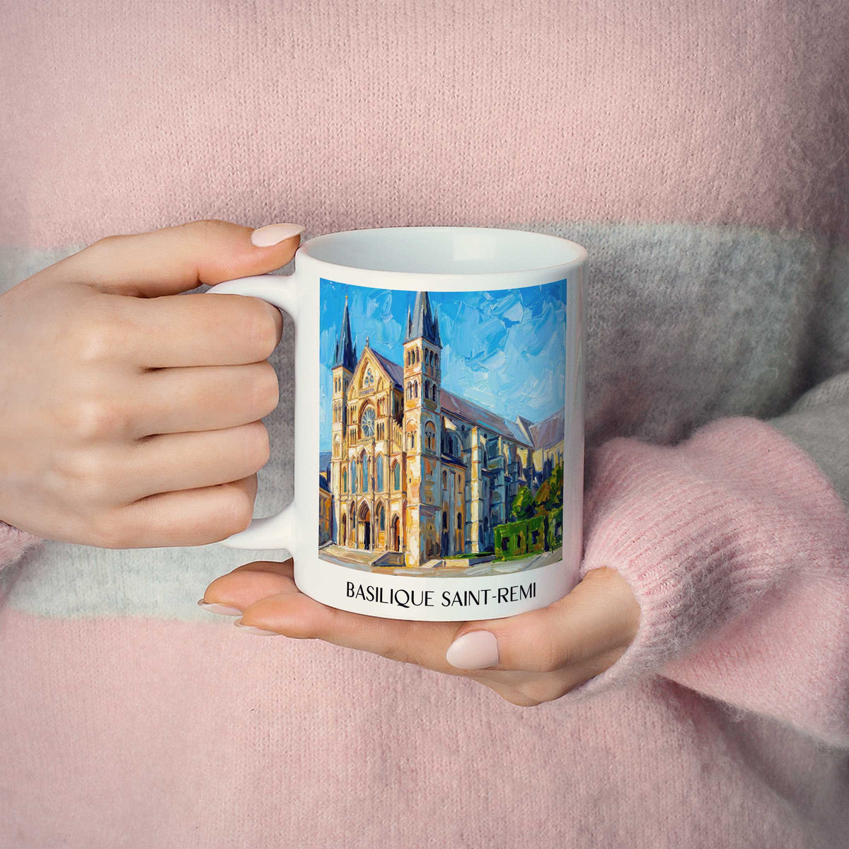 basilique-saint-remi-reims-frankreich-kaffeebecher-oil-painting-oelgemaelde
