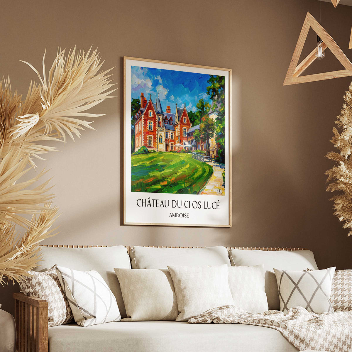 château-du-clos-lucé-amboise-frankreich-poster-oil-painting-oelgemaelde