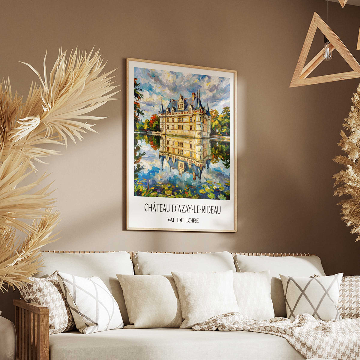 château-d'azay-le-rideau-val-de-loire-frankreich-poster-oil-painting-oelgemaelde