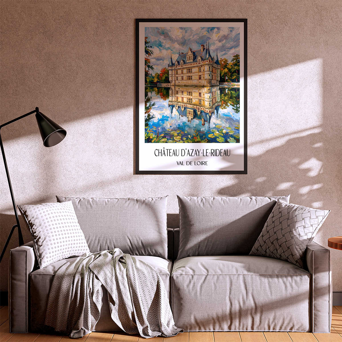 château-d'azay-le-rideau-val-de-loire-frankreich-poster-oil-painting-oelgemaelde
