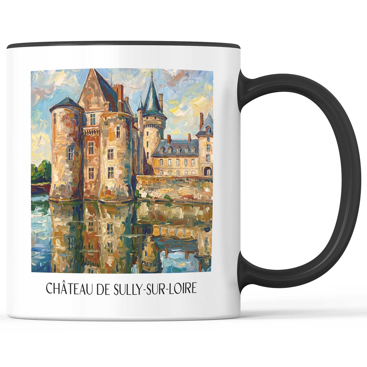 château-de-sully-sur-loire-val-de-loire-frankreich-kaffeebecher-oil-painting-oelgemaelde