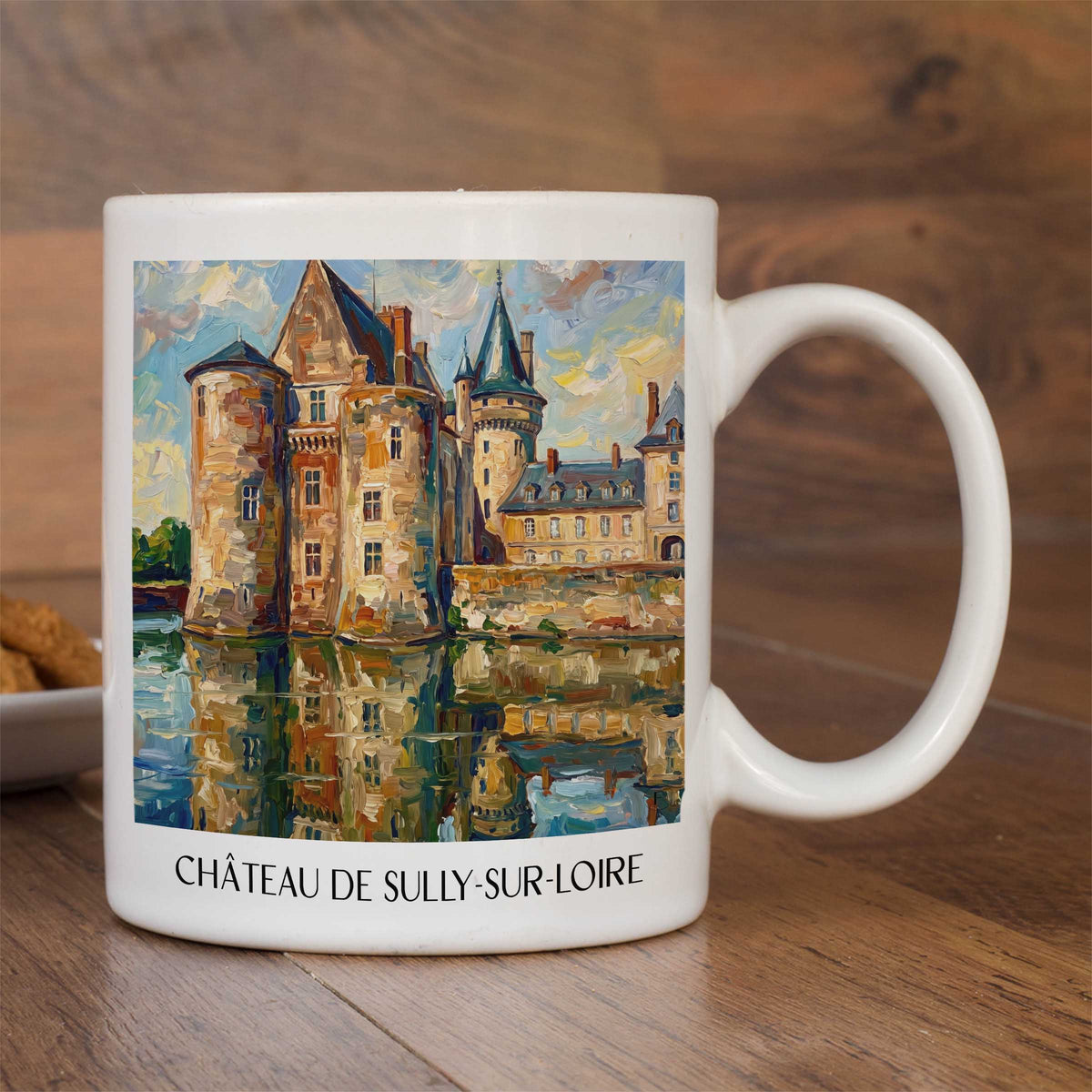 château-de-sully-sur-loire-val-de-loire-frankreich-kaffeebecher-oil-painting-oelgemaelde