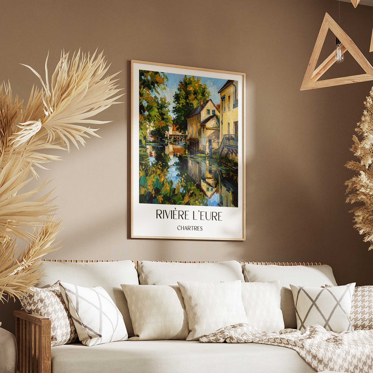 rivière-l'eure-chartres-frankreich-poster-oil-painting-oelgemaelde