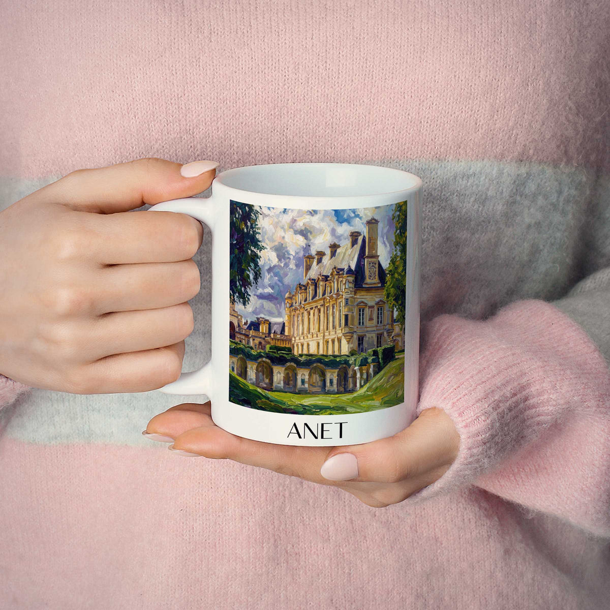 anet-eure-et-loir-frankreich-kaffeebecher-oil-painting-oelgemaelde