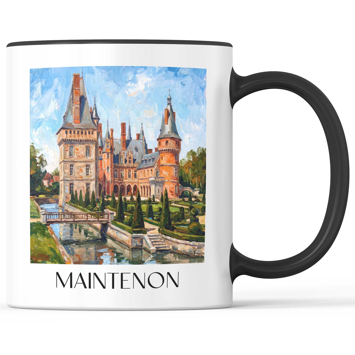 maintenon-eure-et-loir-frankreich-kaffeebecher-oil-painting-oelgemaelde