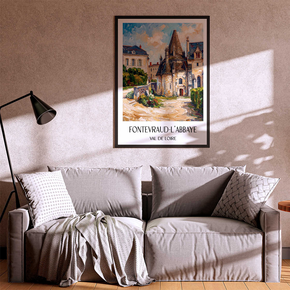 fontevraud-l'abbaye-val-de-loire-frankreich-poster-oil-painting-oelgemaelde