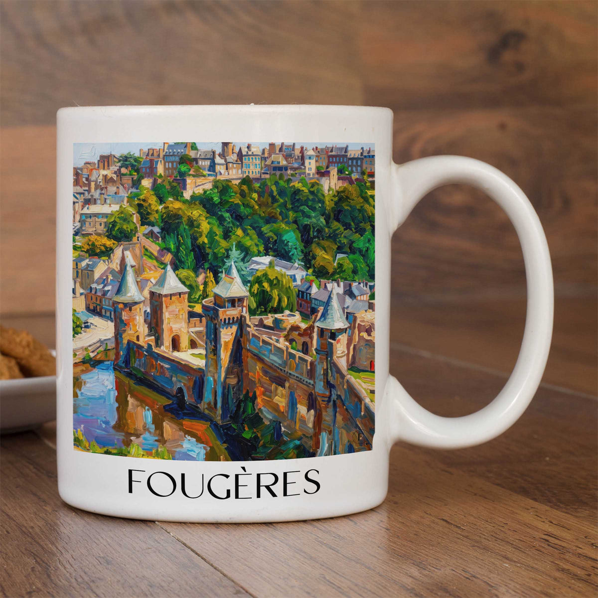 fougères-ille-et-vilaine-frankreich-kaffeebecher-oil-painting-oelgemaelde