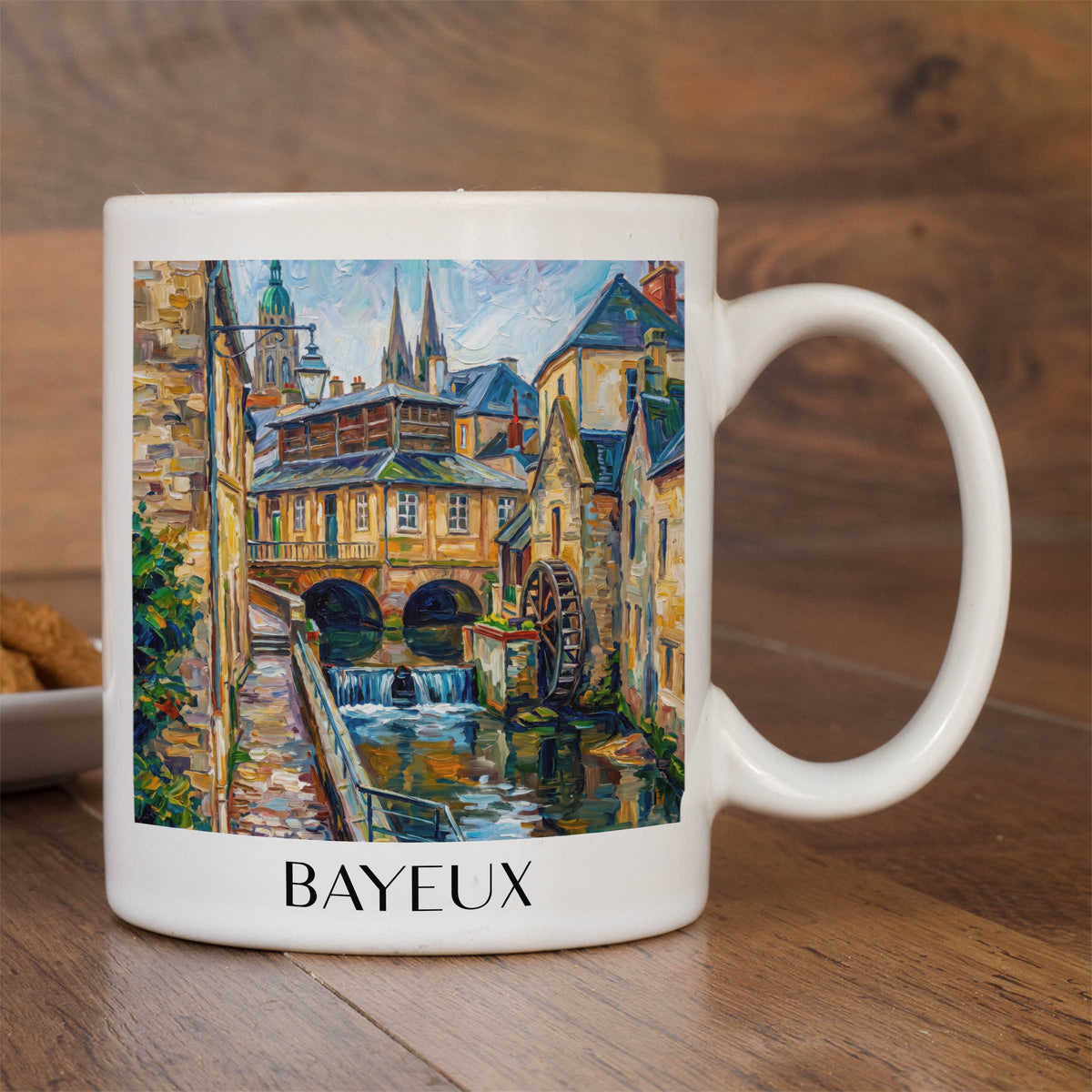 bayeux-calvados-frankreich-kaffeebecher-oil-painting-oelgemaelde