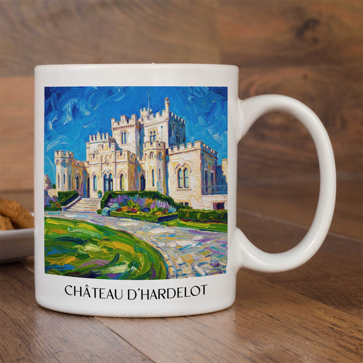 château-d'hardelot-condette-frankreich-kaffeebecher-oil-painting-oelgemaelde