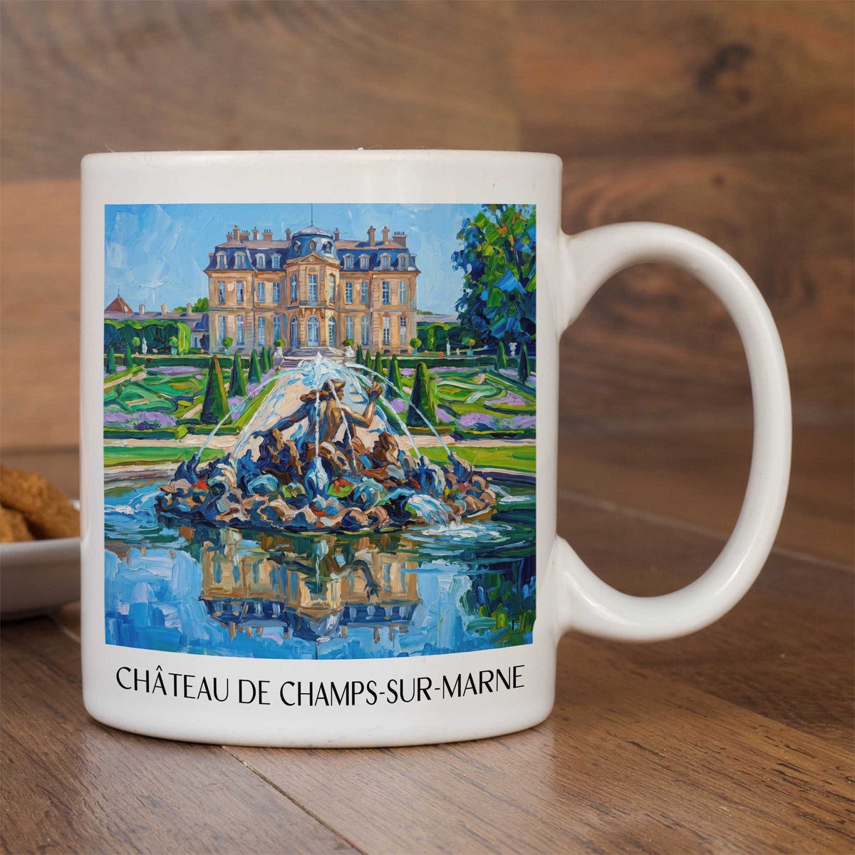 château-de-champs-sur-marne-seine-et-marne-frankreich-kaffeebecher-oil-painting-oelgemaelde