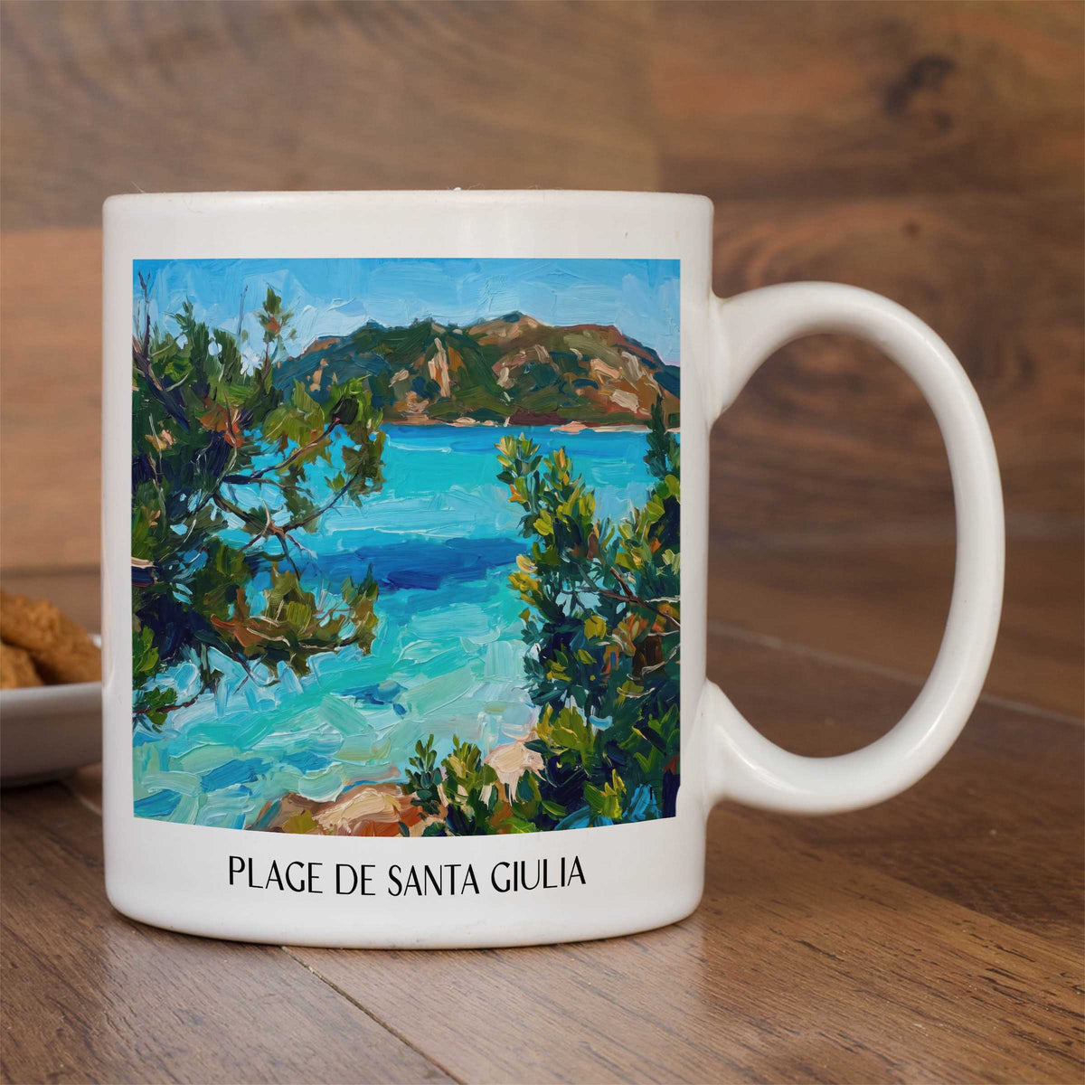 plage-de-santa-giulia-porto-vecchio-frankreich-kaffeebecher-oil-painting-oelgemaelde