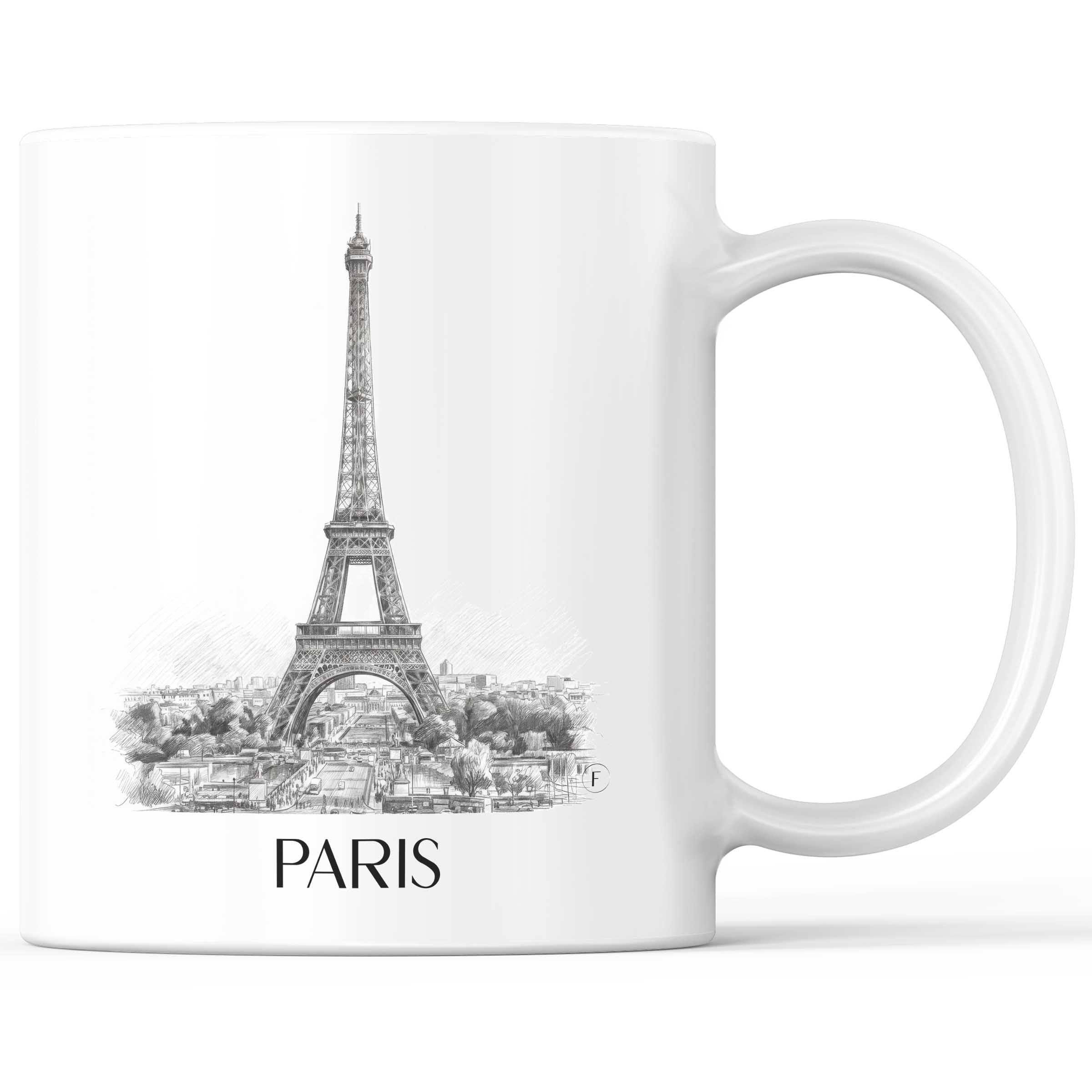 Paris - Frankreich Becher - Kaffeetasse im Zeichnung Stil