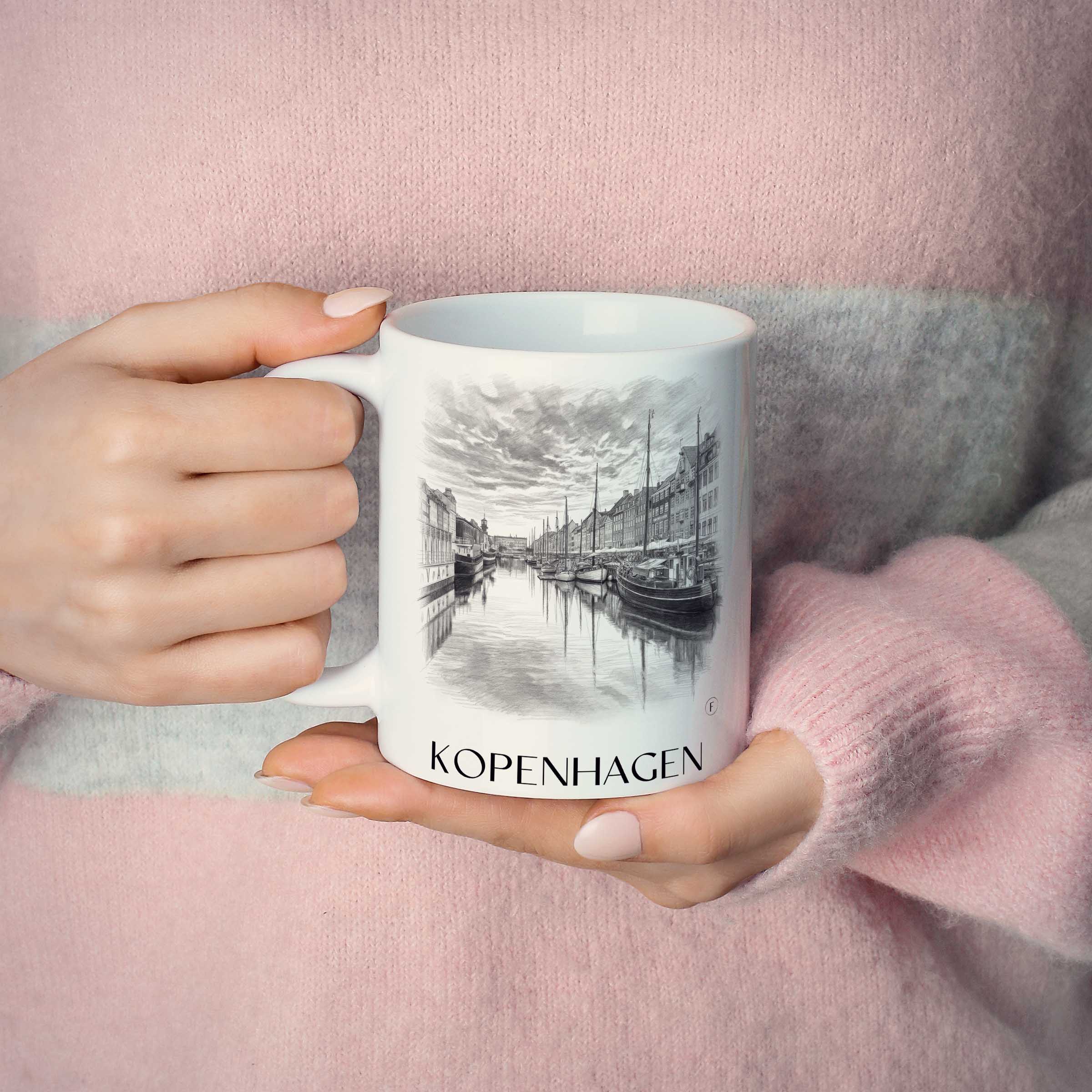 kopenhagen-dänemark-kaffeebecher-bleistift-zeichnung-drawing