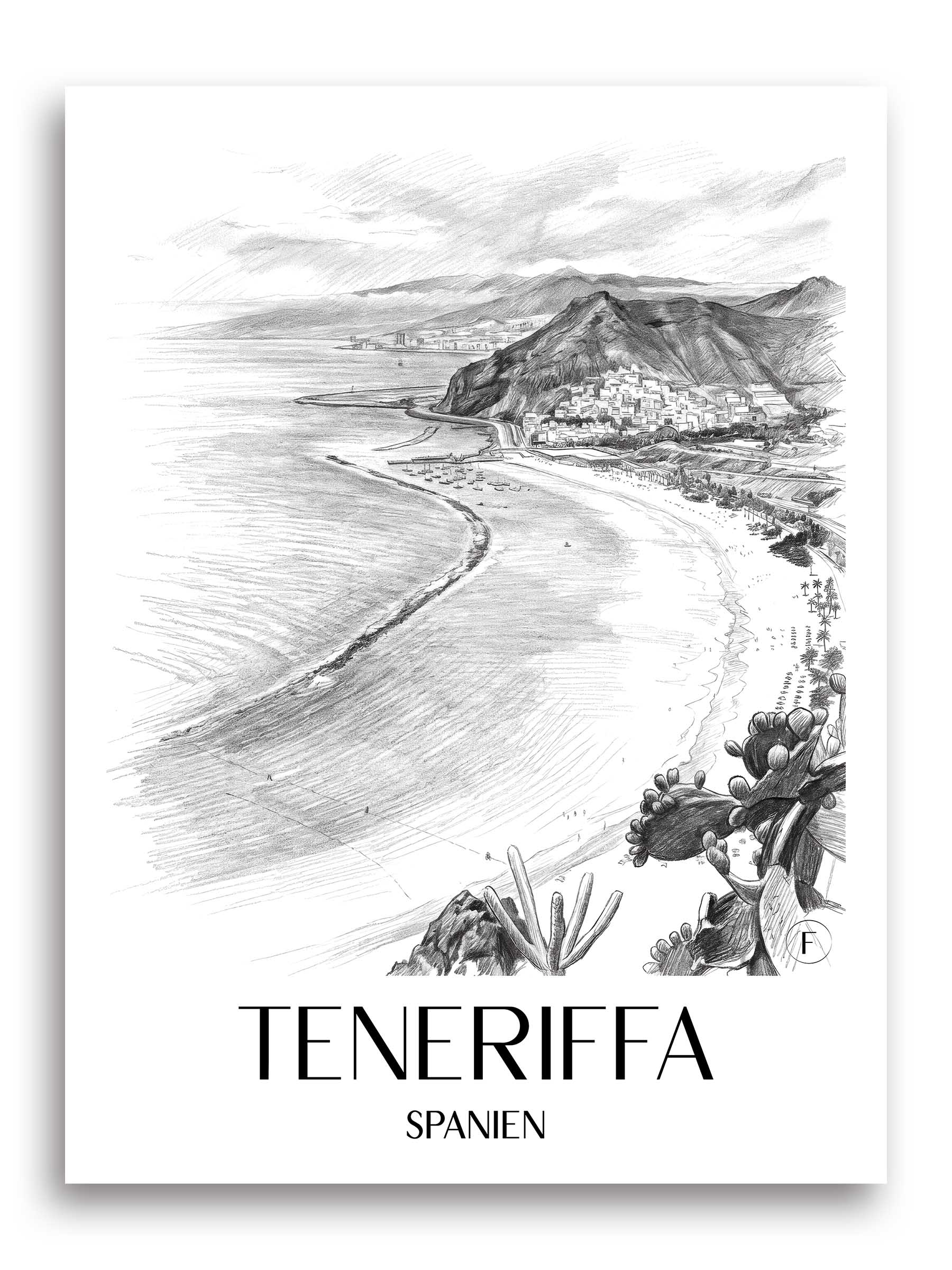 teneriffa-spanien-poster-bleistift-zeichnung-drawing