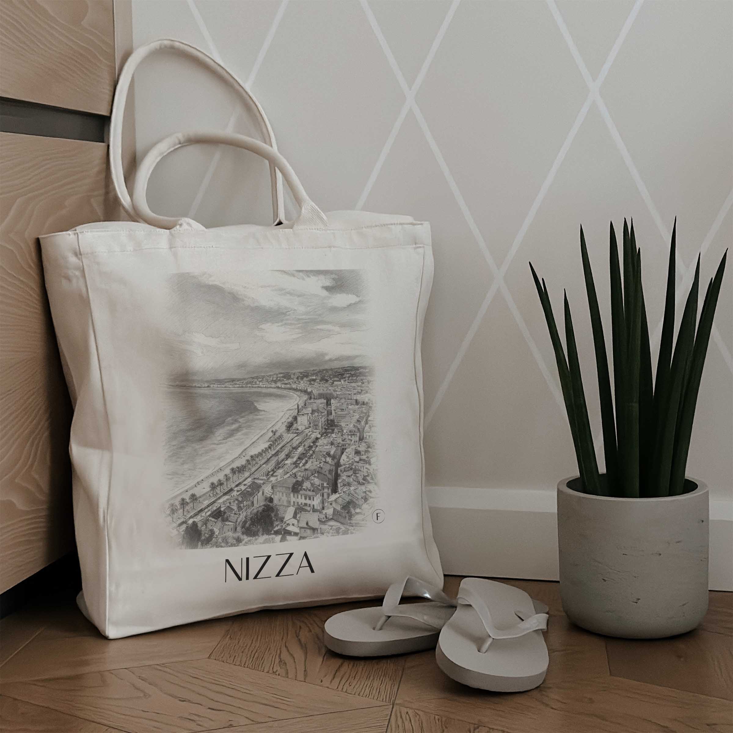 nizza-frankreich-einkaufstasche-bleistift-zeichnung-drawing