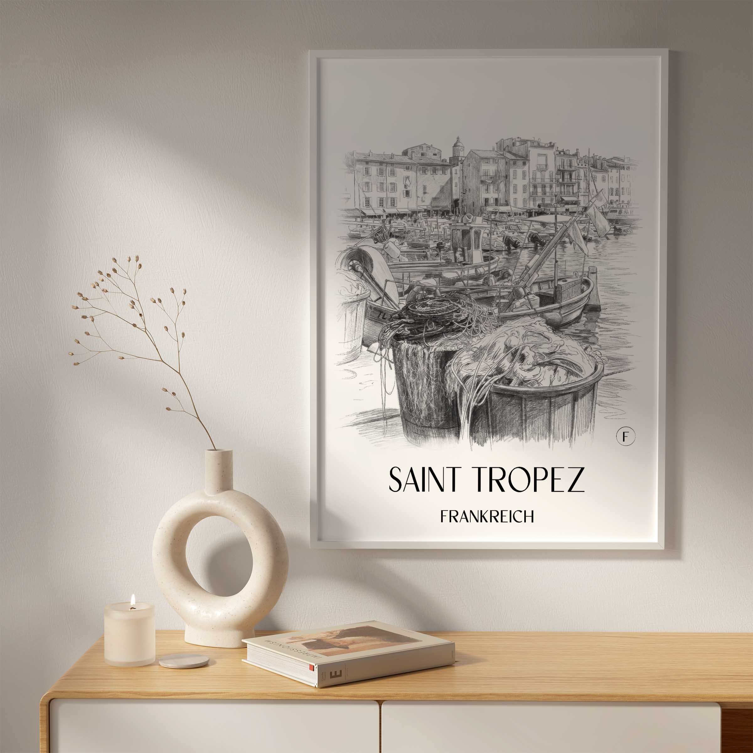 saint-tropez-frankreich-poster-bleistift-zeichnung-drawing