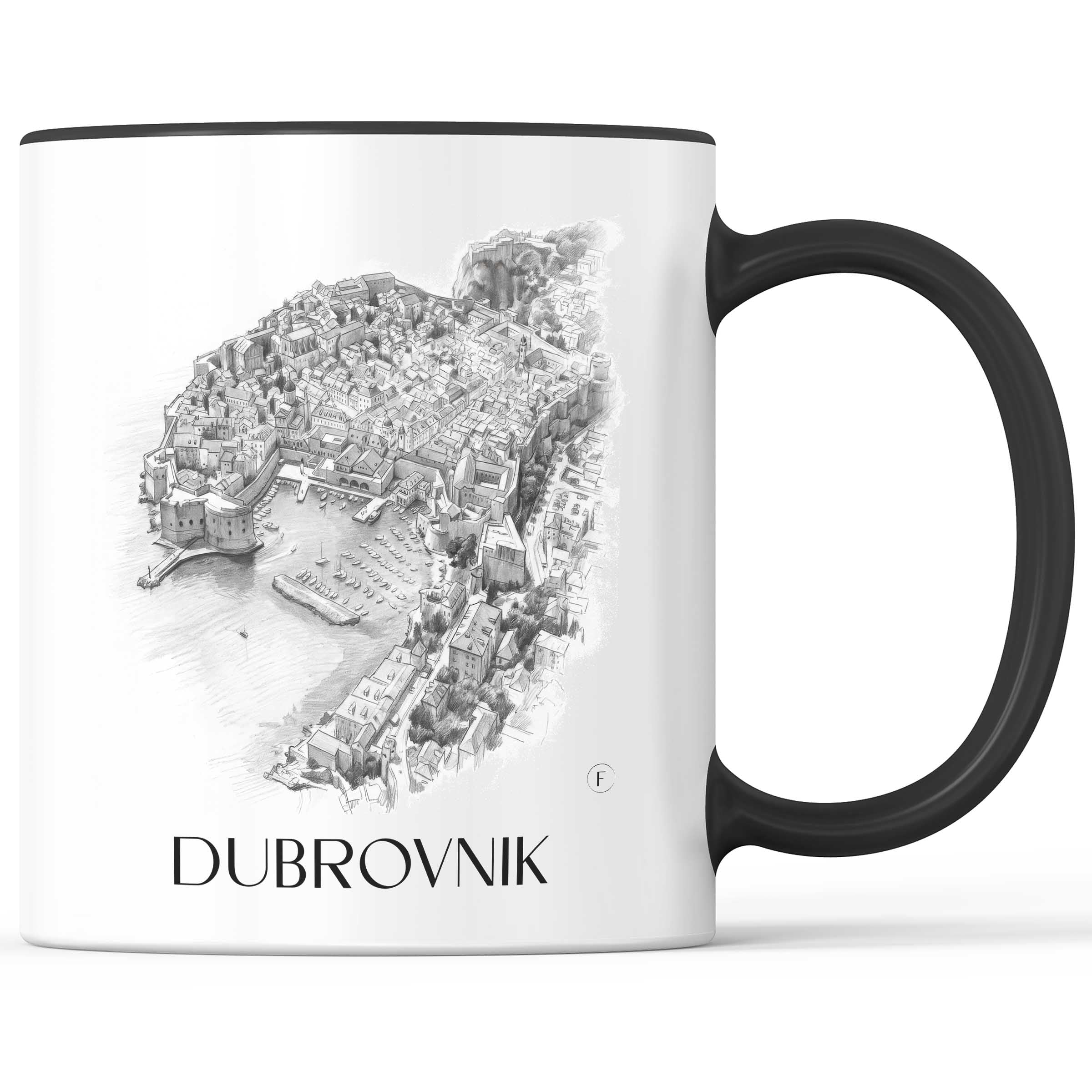 dubrovnik-kroatien-kaffeebecher-bleistift-zeichnung-drawing