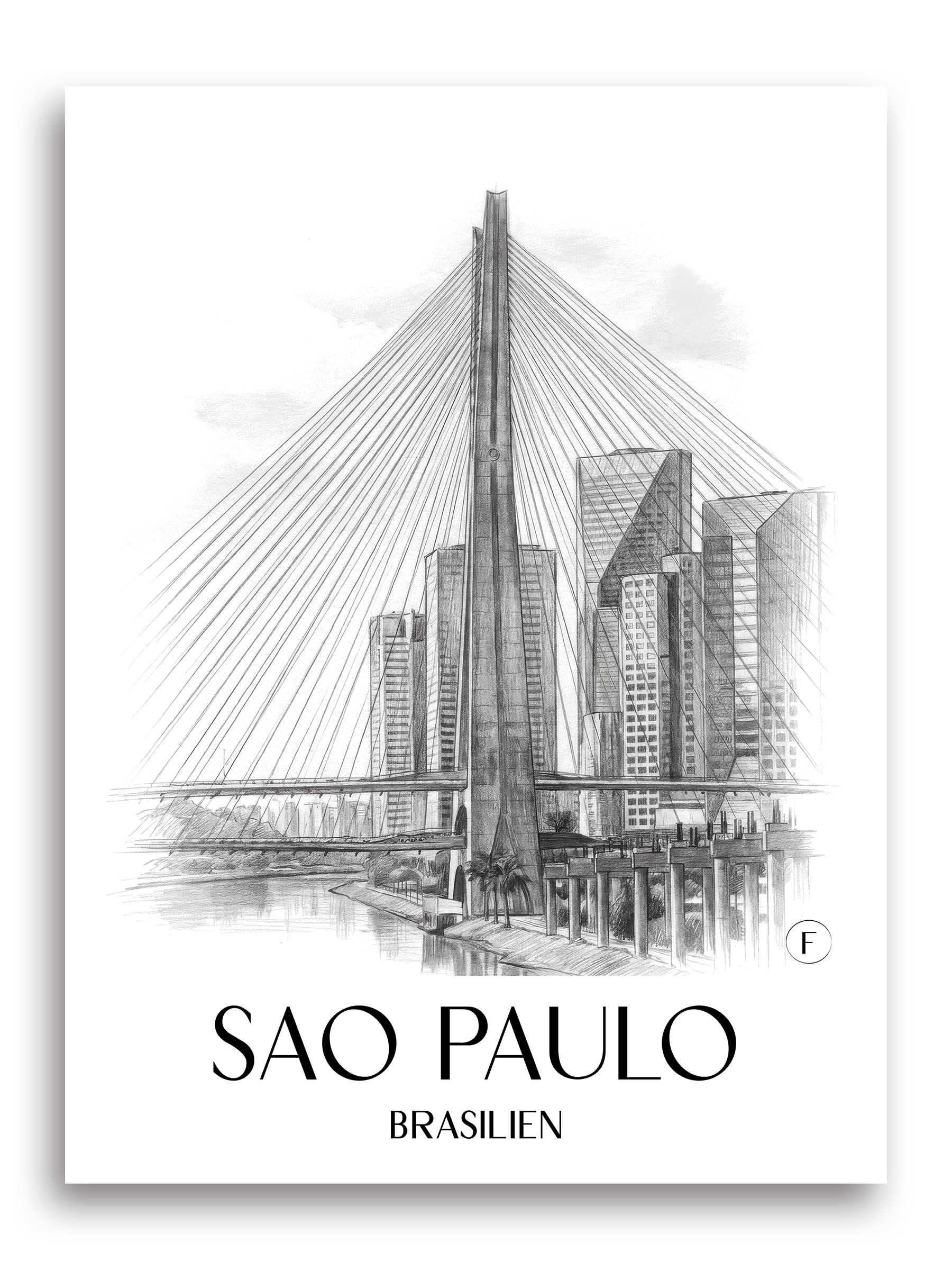 sao-paulo-brasilien-poster-bleistift-zeichnung-drawing