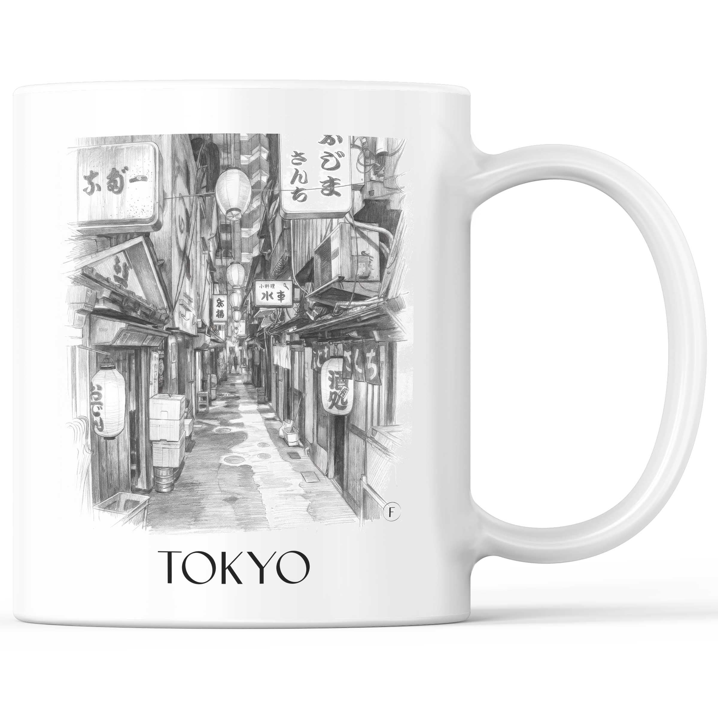 Tokyo - Japan Becher - Kaffeetasse im Zeichnung Stil