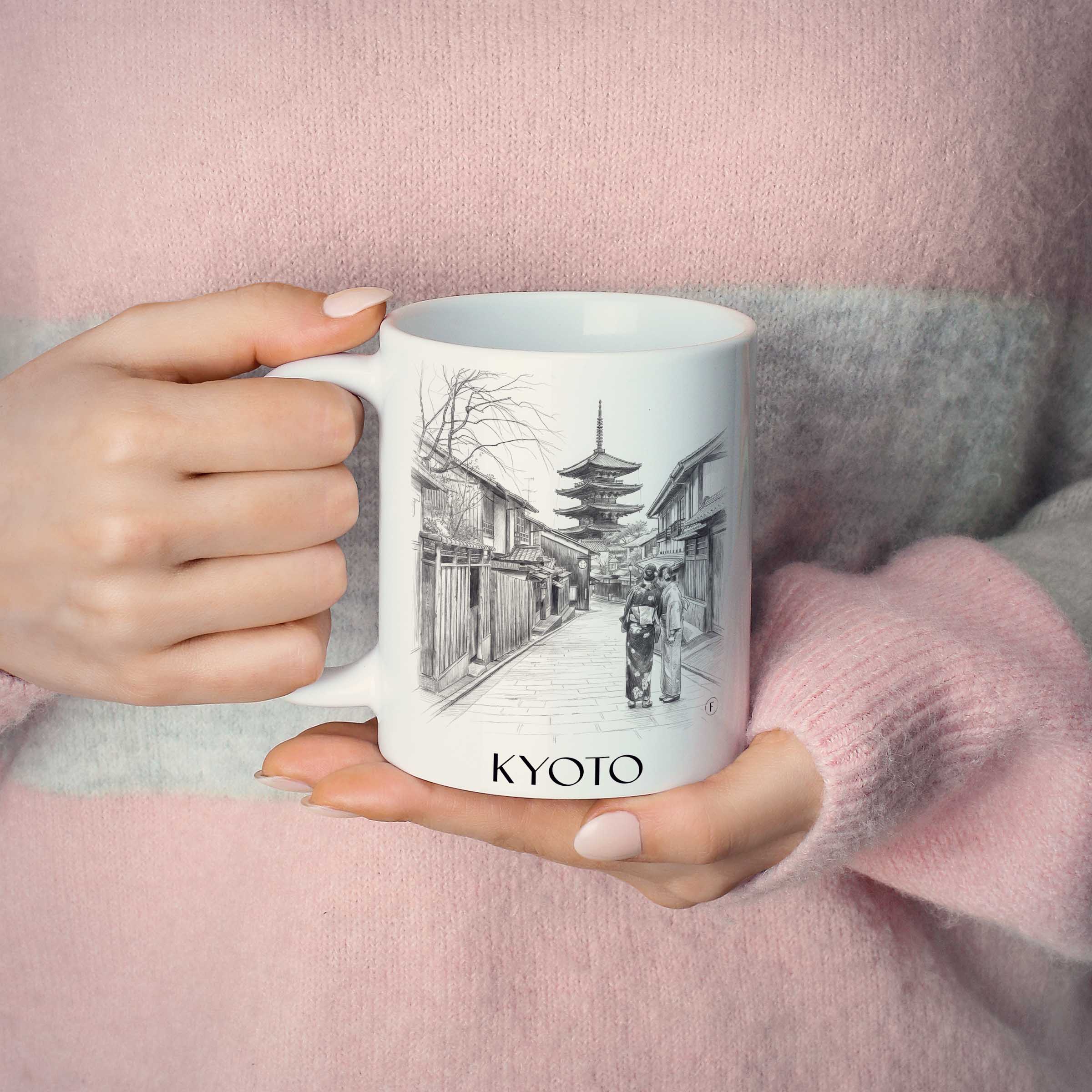 kyoto-japan-kaffeebecher-bleistift-zeichnung-drawing