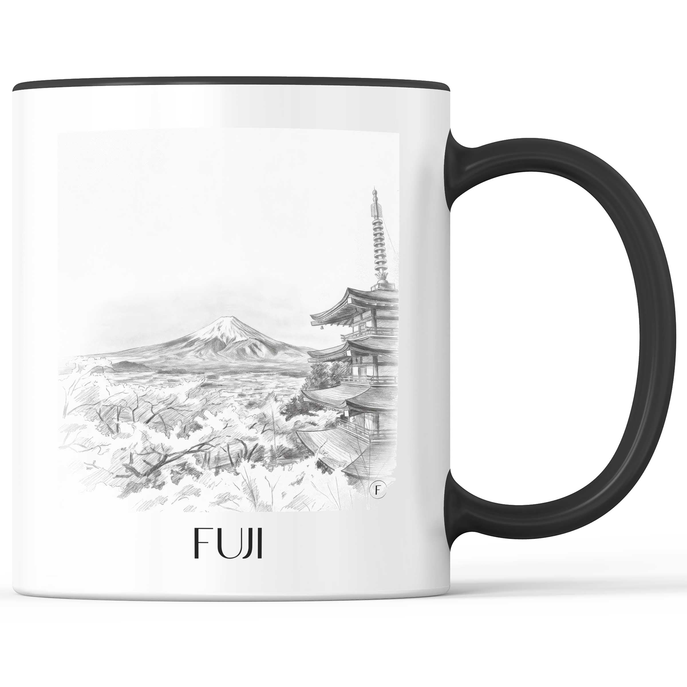 fuji,-japan-japan-kaffeebecher-bleistift-zeichnung-drawing