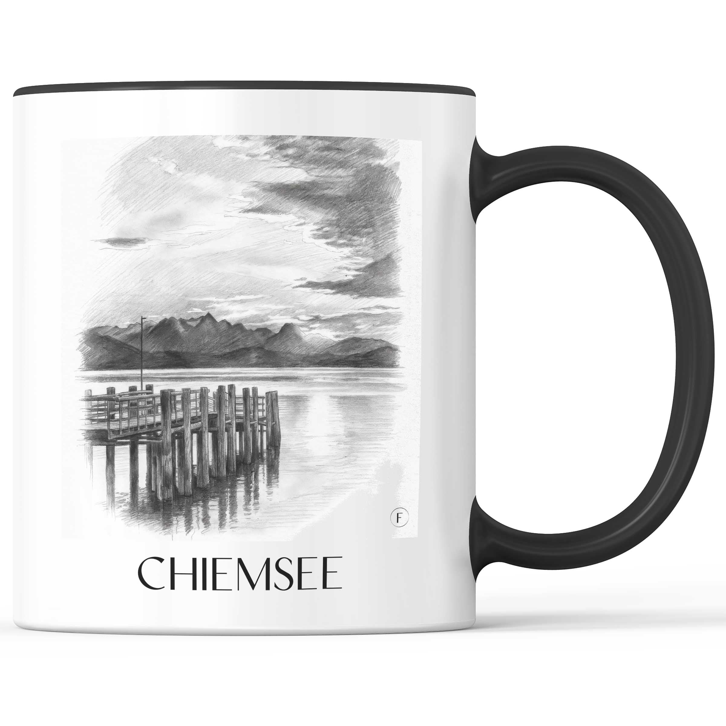 chiemsee-deutschland-kaffeebecher-bleistift-zeichnung-drawing
