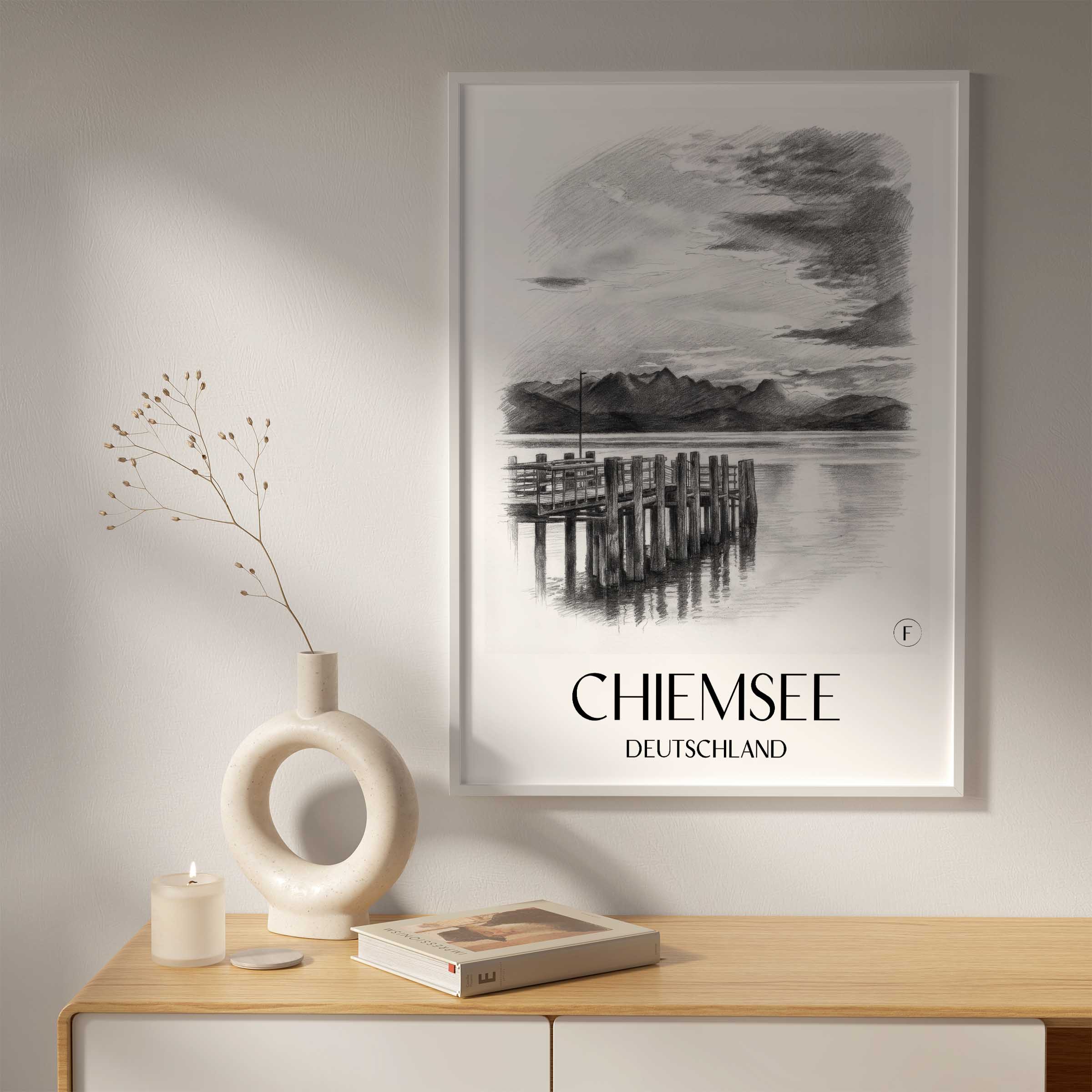 chiemsee-deutschland-poster-bleistift-zeichnung-drawing