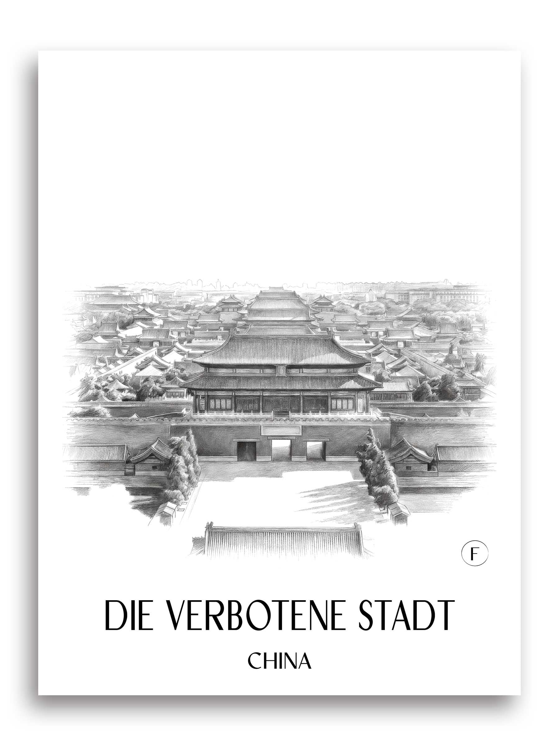 die-verbotene-stadt-china-poster-bleistift-zeichnung-drawing