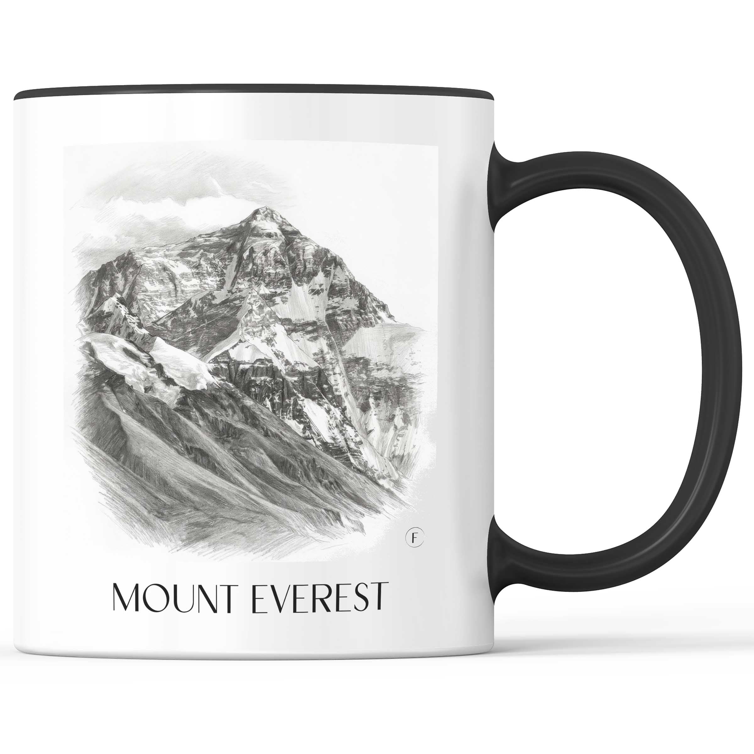 mount-everest-himalaya-kaffeebecher-bleistift-zeichnung-drawing