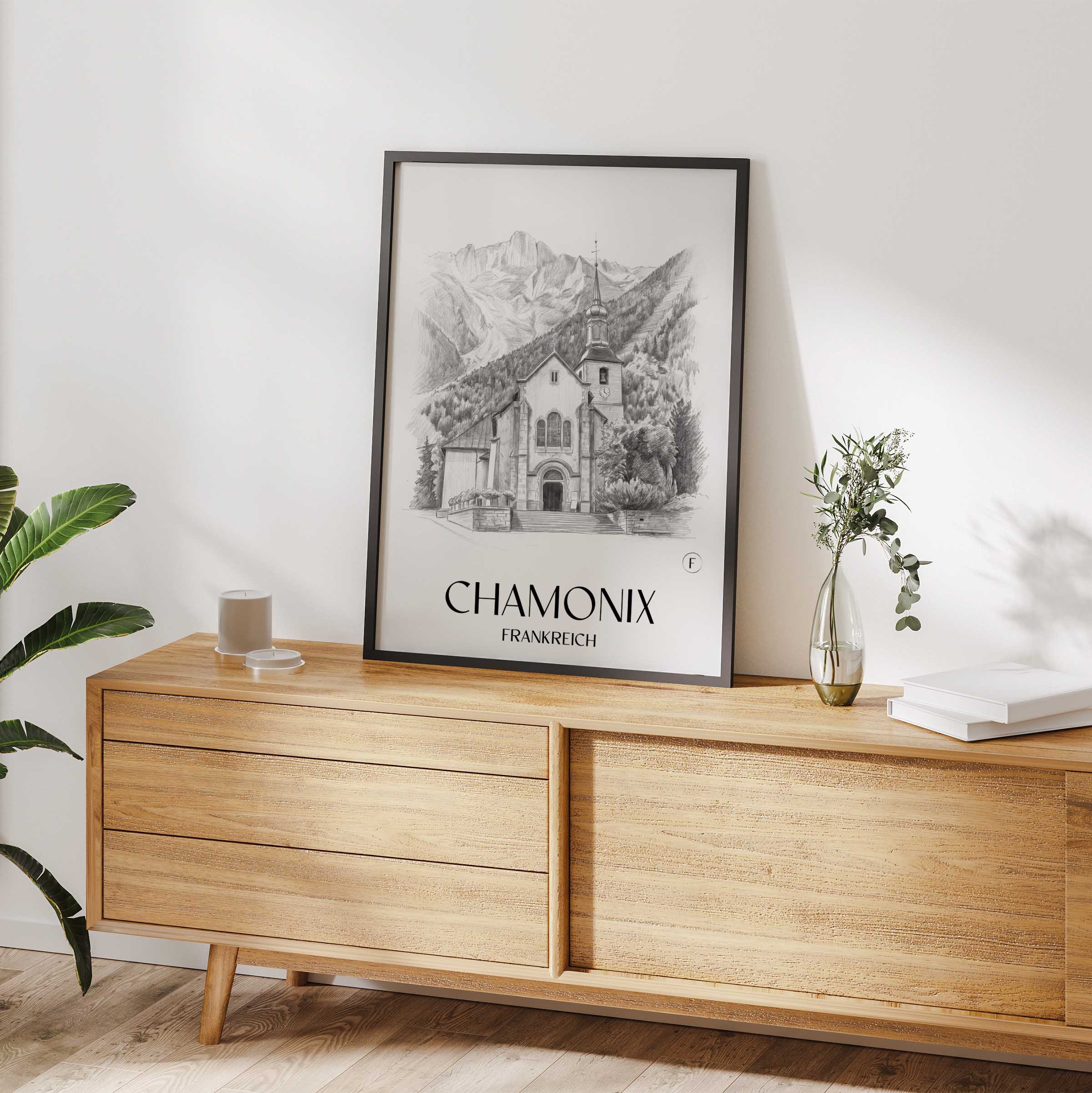 chamonix-frankreich-poster-bleistift-zeichnung-drawing